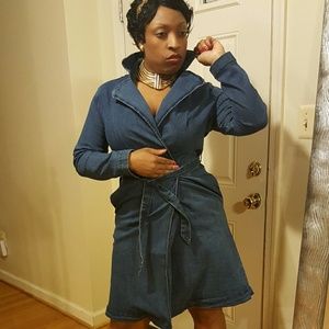 Denim dress jacket